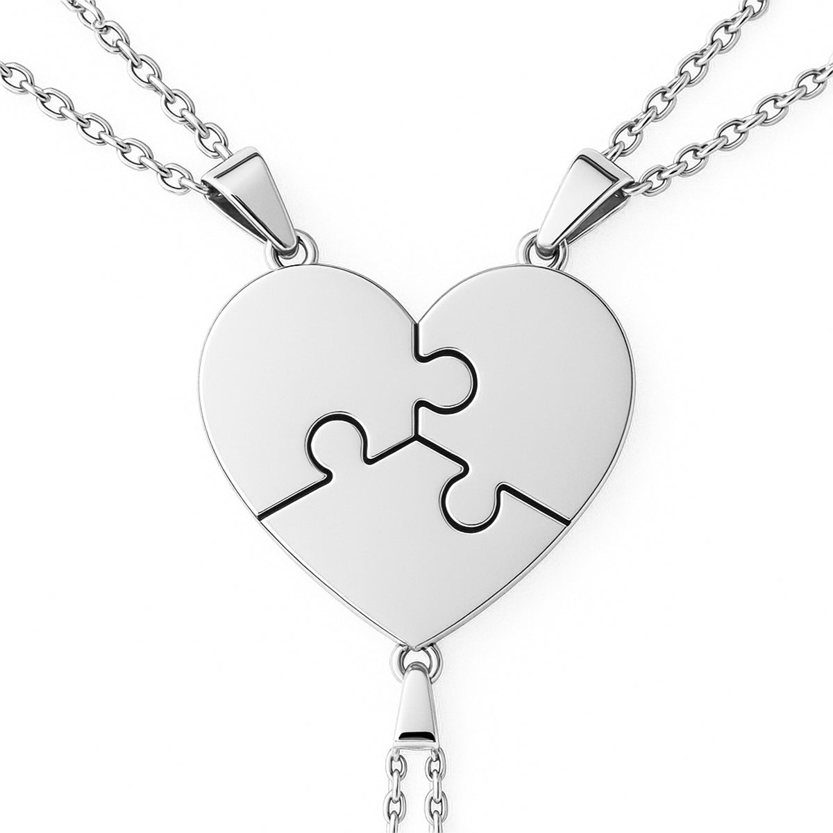 Puzzelhart Ketting
