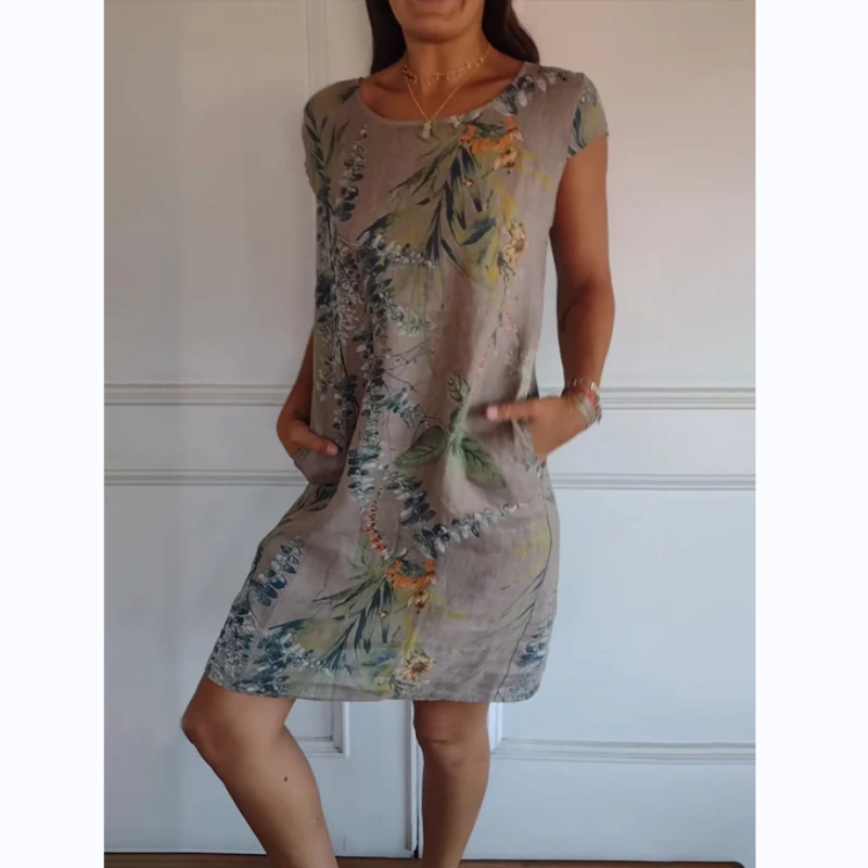 Zomerjurk met bloemenprint – Elvira