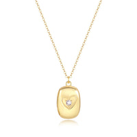 Isabella Rechthoekig Medaillon Ketting
