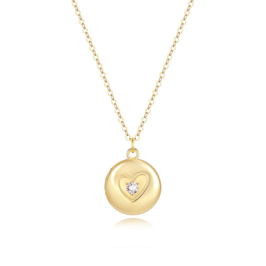 Isabella Rond Medaillon Ketting