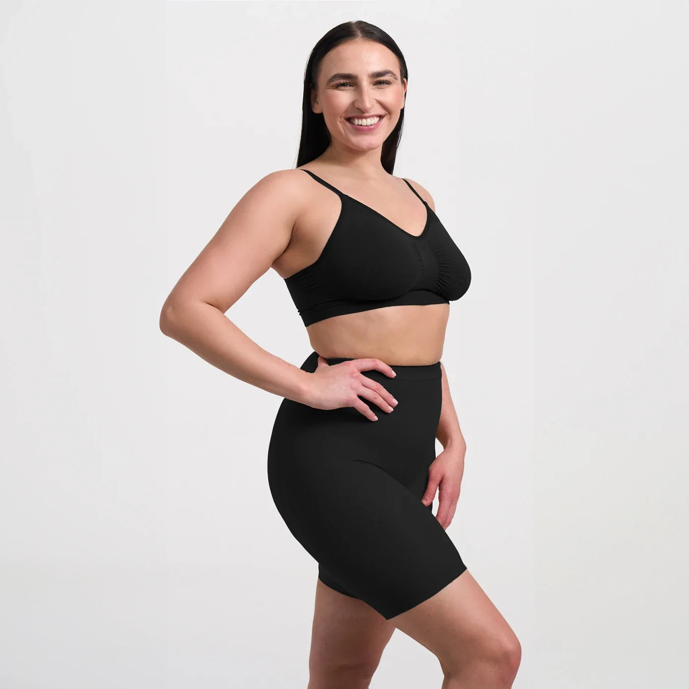 Naadloze shaping short met langere pijp