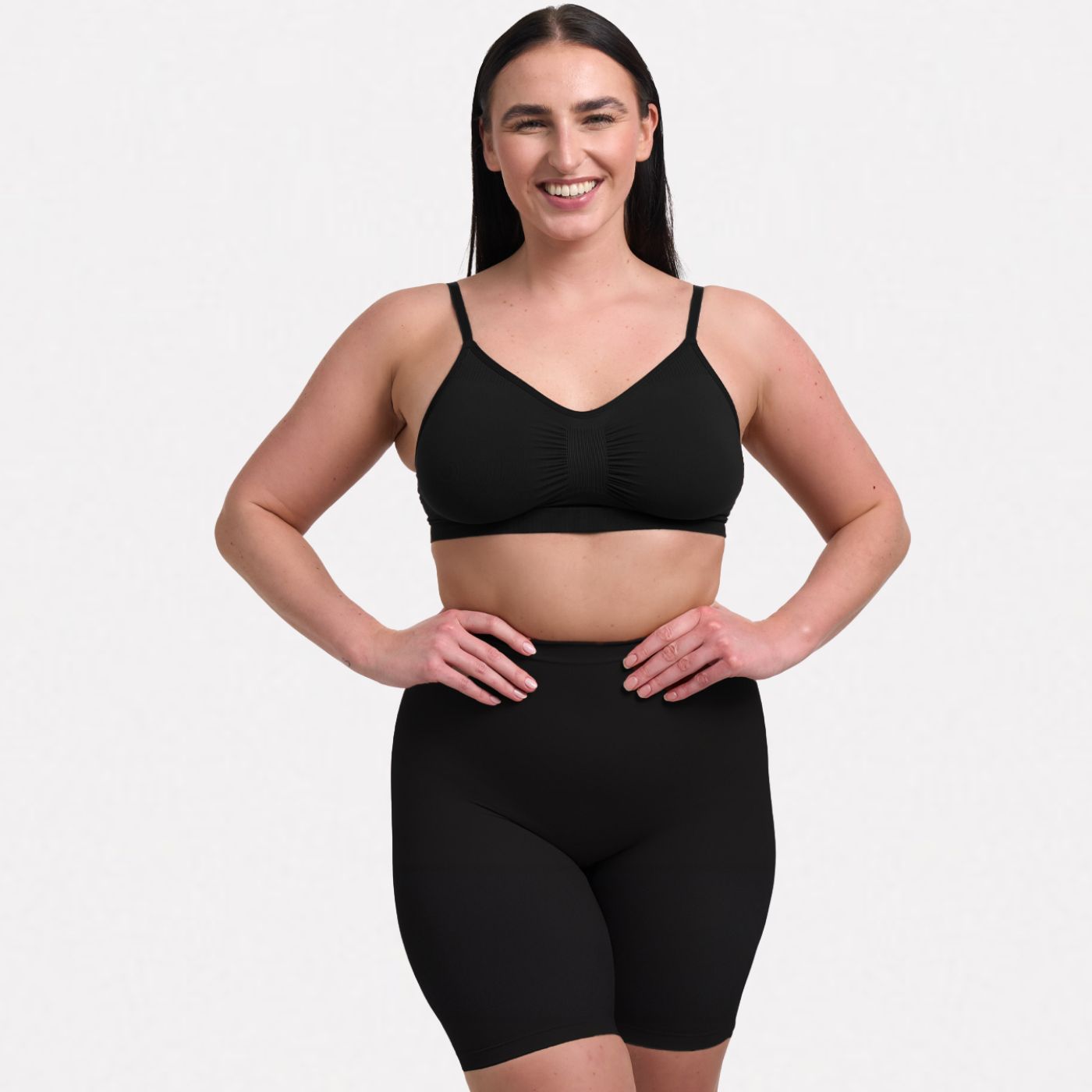 Naadloze shaping short met langere pijp