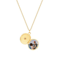 Isabella Rond Medaillon Ketting