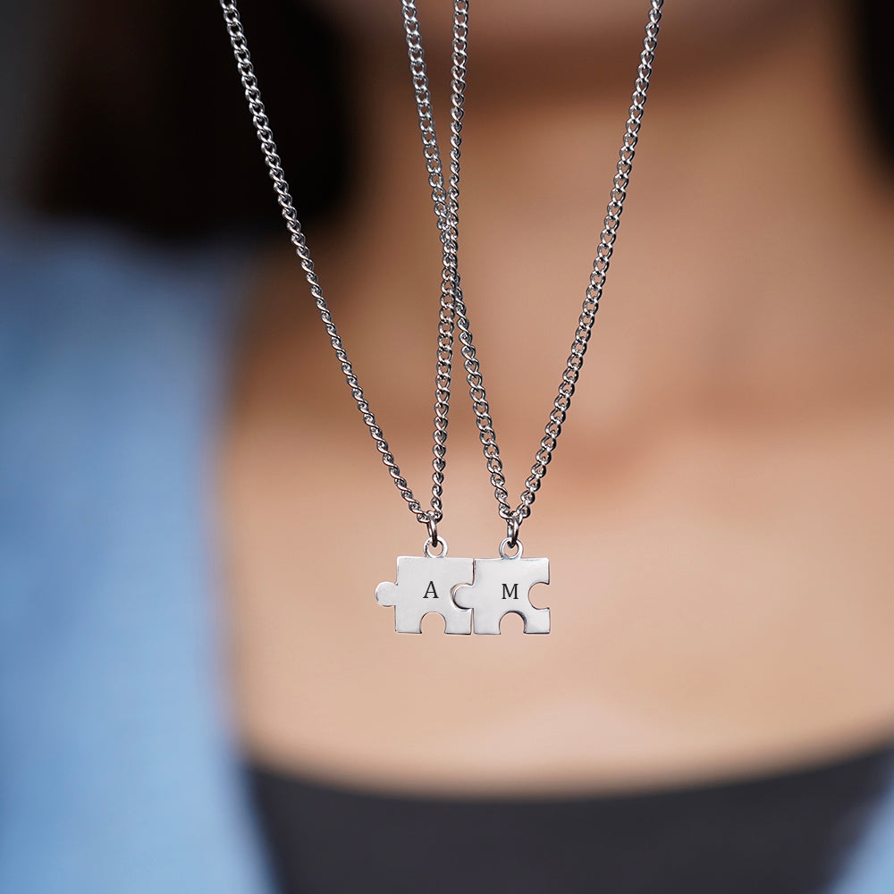 Gepersonaliseerde Puzzelketting voor Koppels