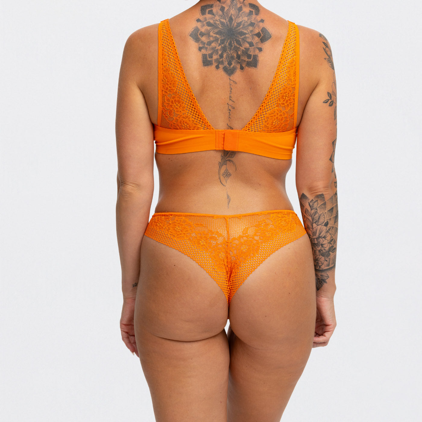 Naadloze string met kant | 3-pack