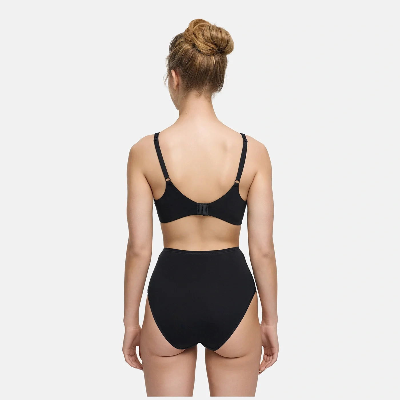 Katoenen high waist slip met hoge band