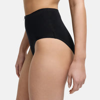Katoenen high waist slip met hoge band