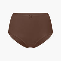 Katoenen high waist slip met hoge band