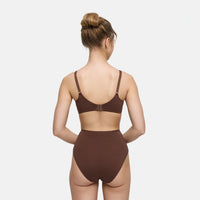 Katoenen high waist slip met hoge band