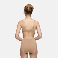 Katoenen high waist slip met hoge band