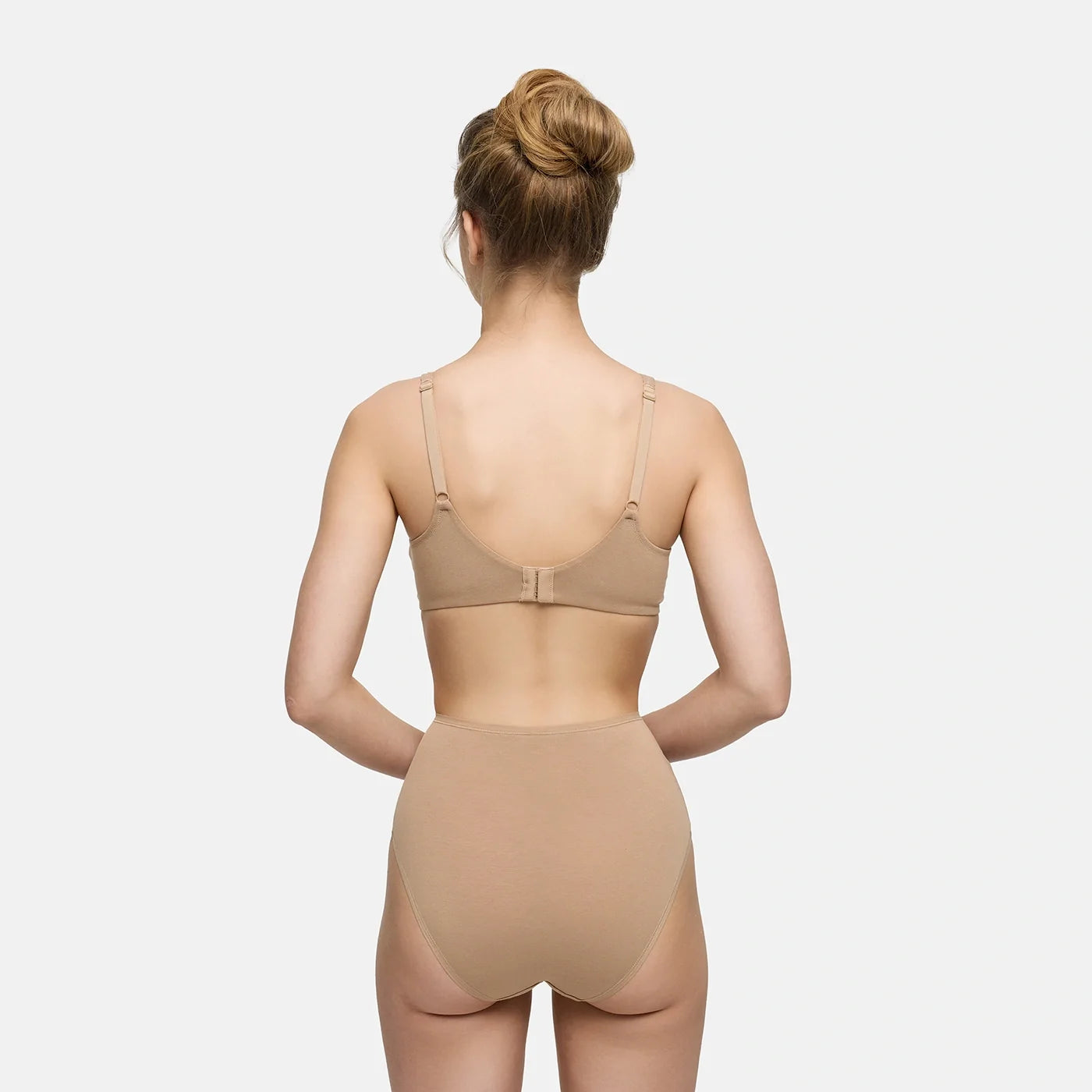 Katoenen high waist slip met hoge band