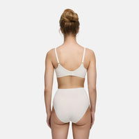 Katoenen high waist slip met hoge band