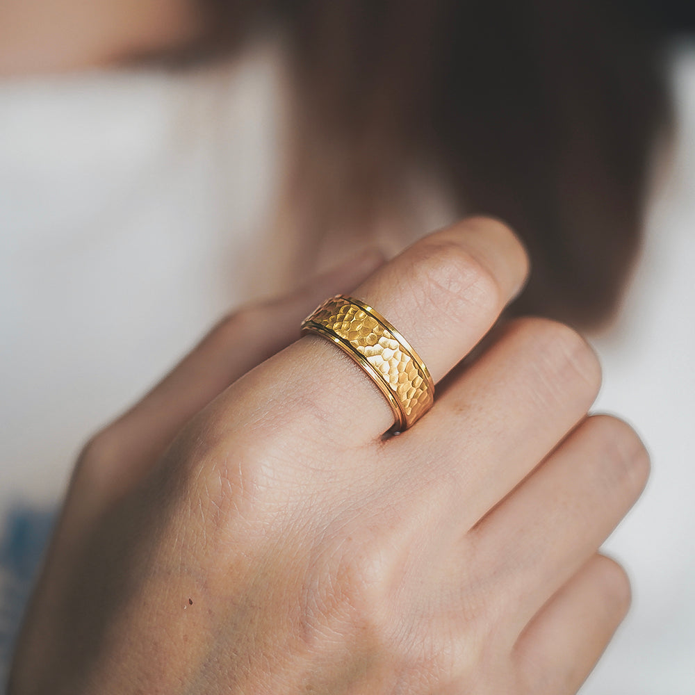 Honingraat Fidget Ring