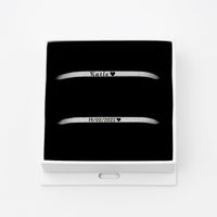 Gegraveerde Koord Armbanden Set