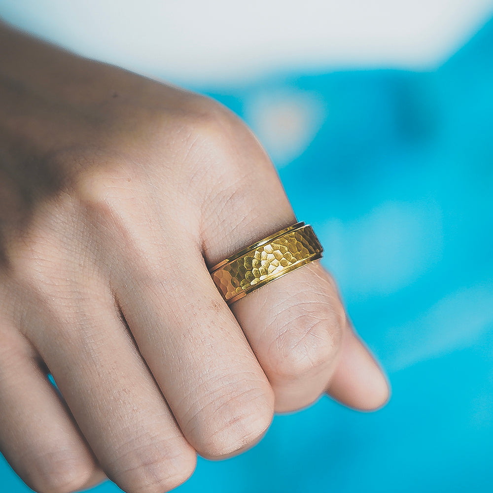 Honingraat Fidget Ring
