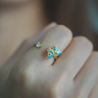 Blauwe Vlinder Fidget Ring