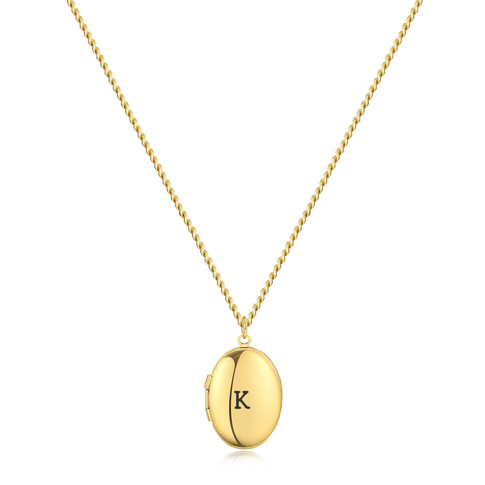 Medaillon Ketting met Initiaal