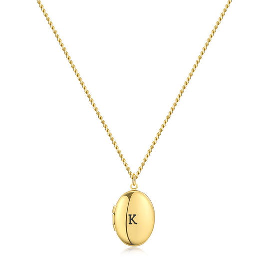 Medaillon Ketting met Initiaal