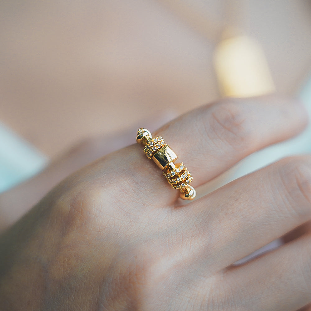 Gouden Aether Fidget Ring