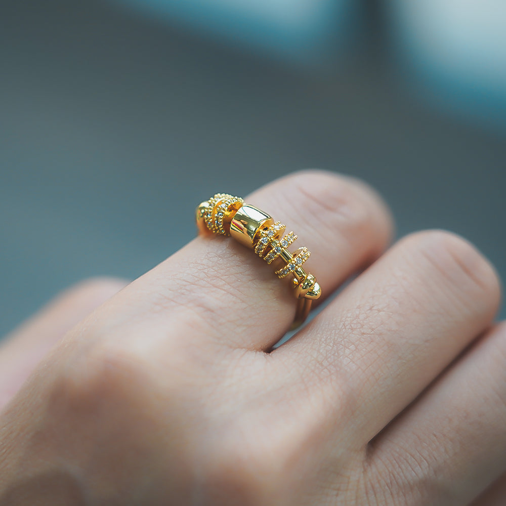 Gouden Aether Fidget Ring