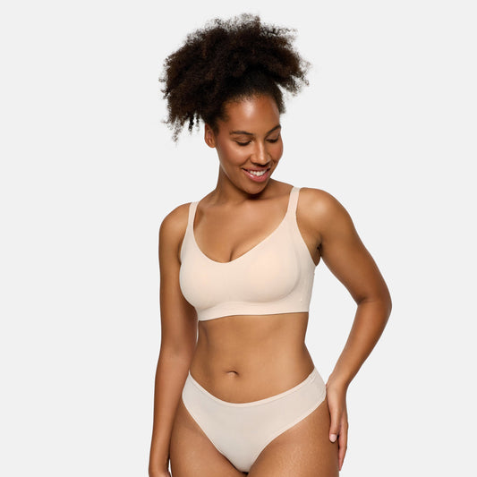 Naadloze push-up bh zonder beugel
