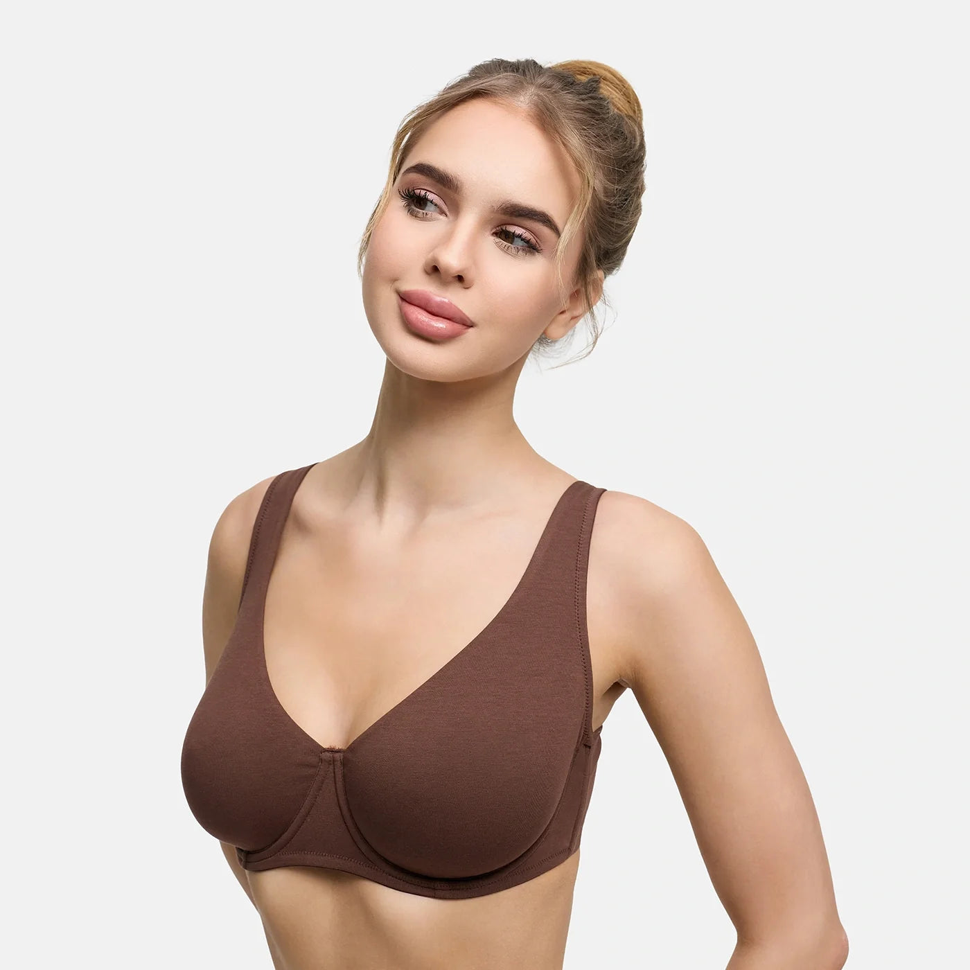 Katoenen beugel-bh zonder voorgevormde cups