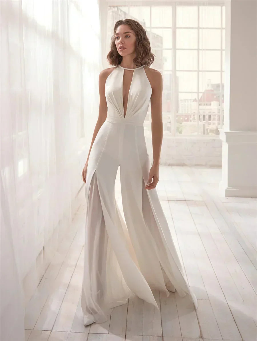 Dames jumpsuit met V-hals – Noemi