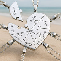 Puzzelhart Ketting
