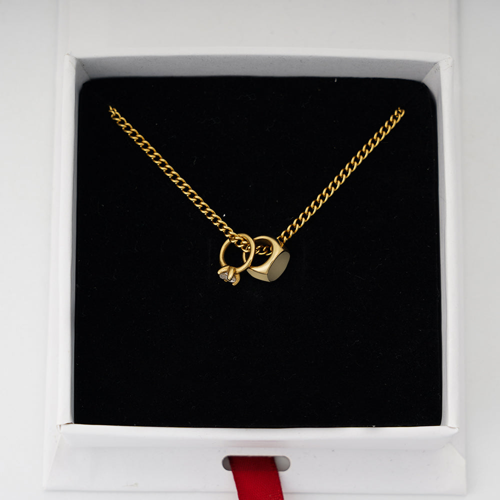 Mini Belofte Ring Ketting