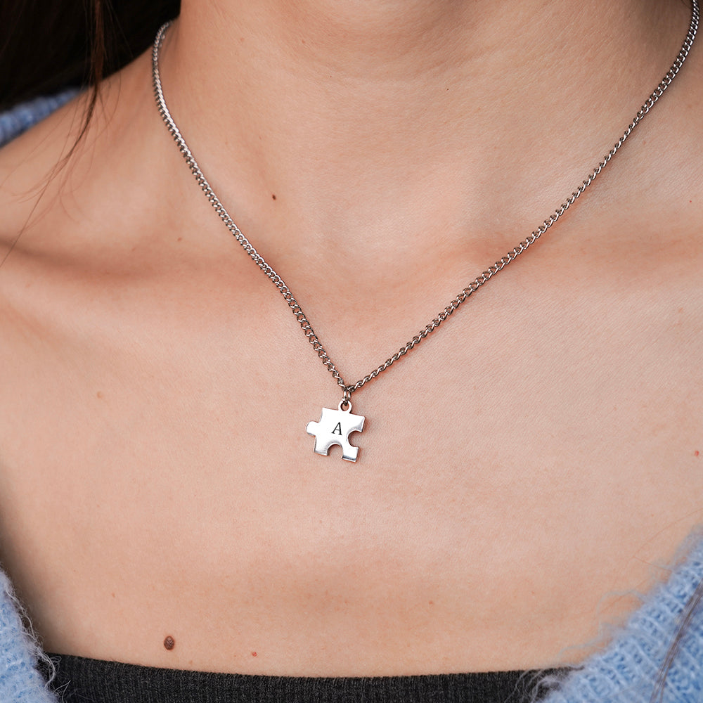 Gepersonaliseerde Puzzelketting voor Koppels