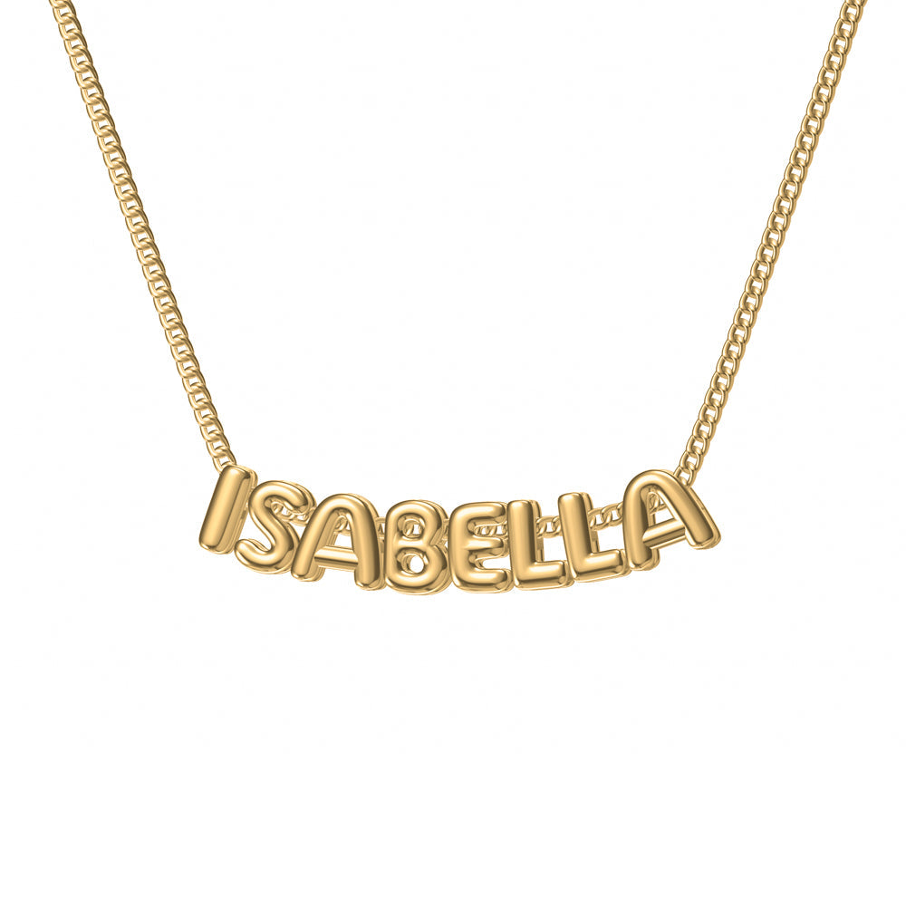Gepersonaliseerde Ketting met Bubbelletters