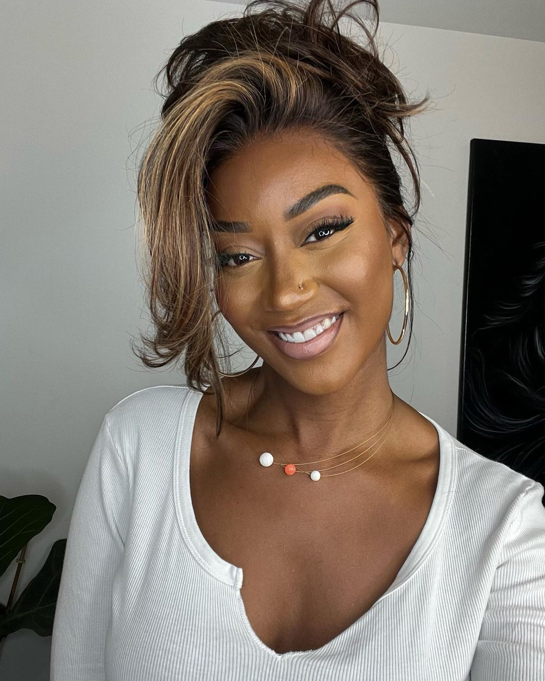 Lace front pruik met highlights – Selena