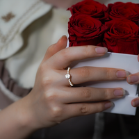 Glinsterende Zirkonia Ring
