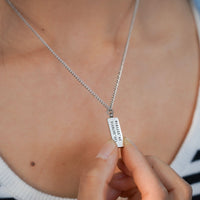 Minimalistische Ketting met Gravering