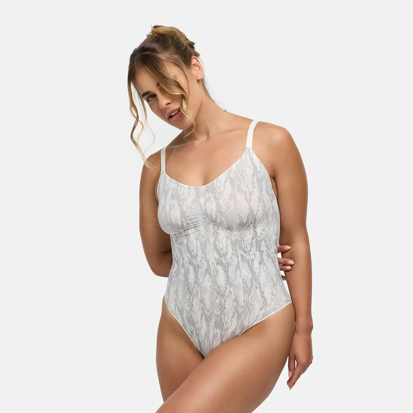 Naadloze shapewear bodysuit met slip