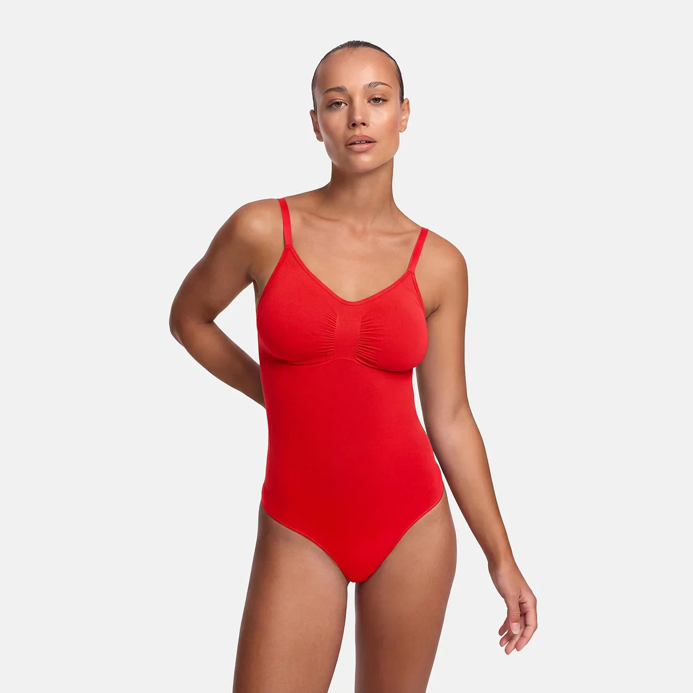 Naadloze shapewear bodysuit met string