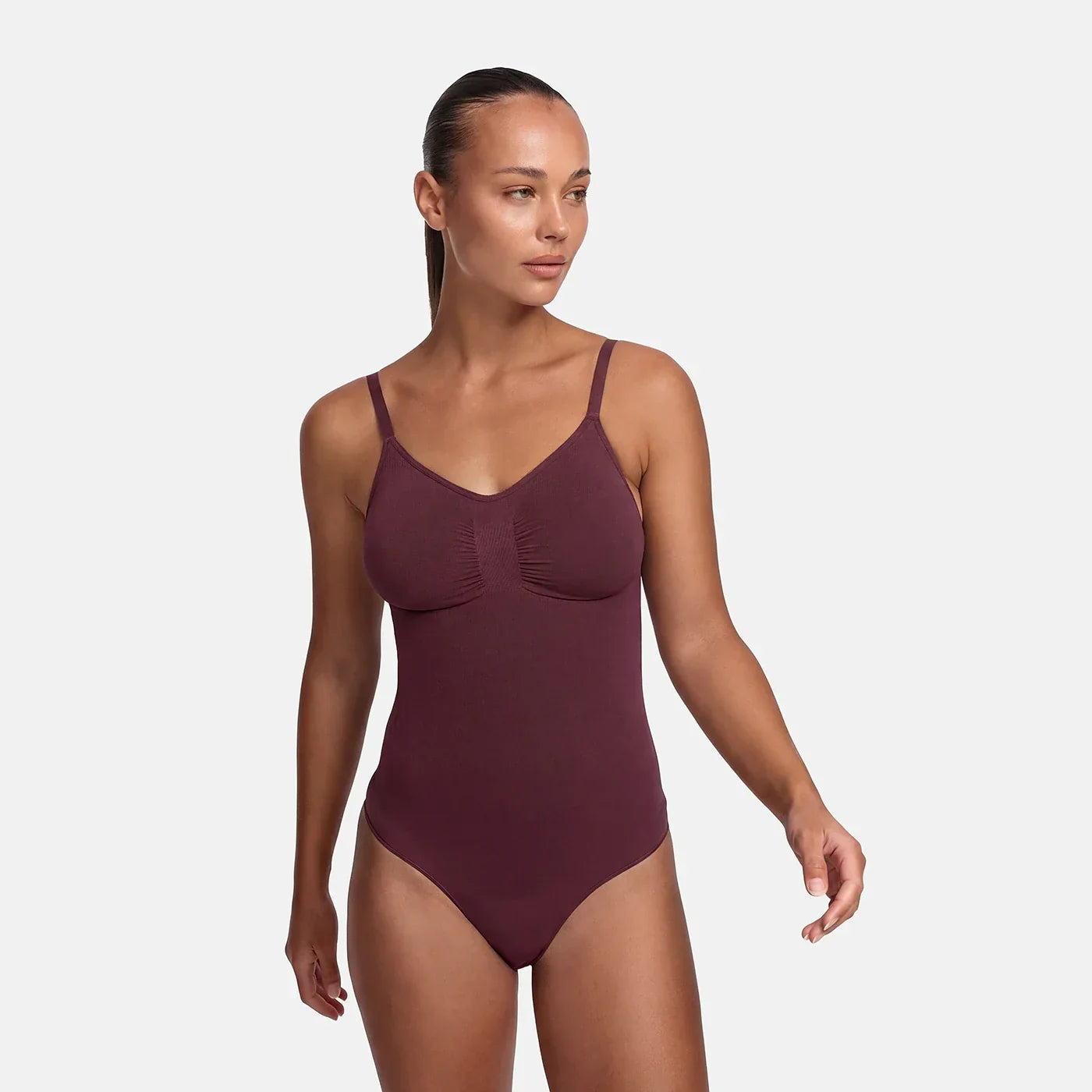 Naadloze shapewear bodysuit met string