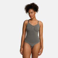 Naadloze shapewear bodysuit met string