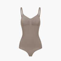 Naadloze shapewear bodysuit met string