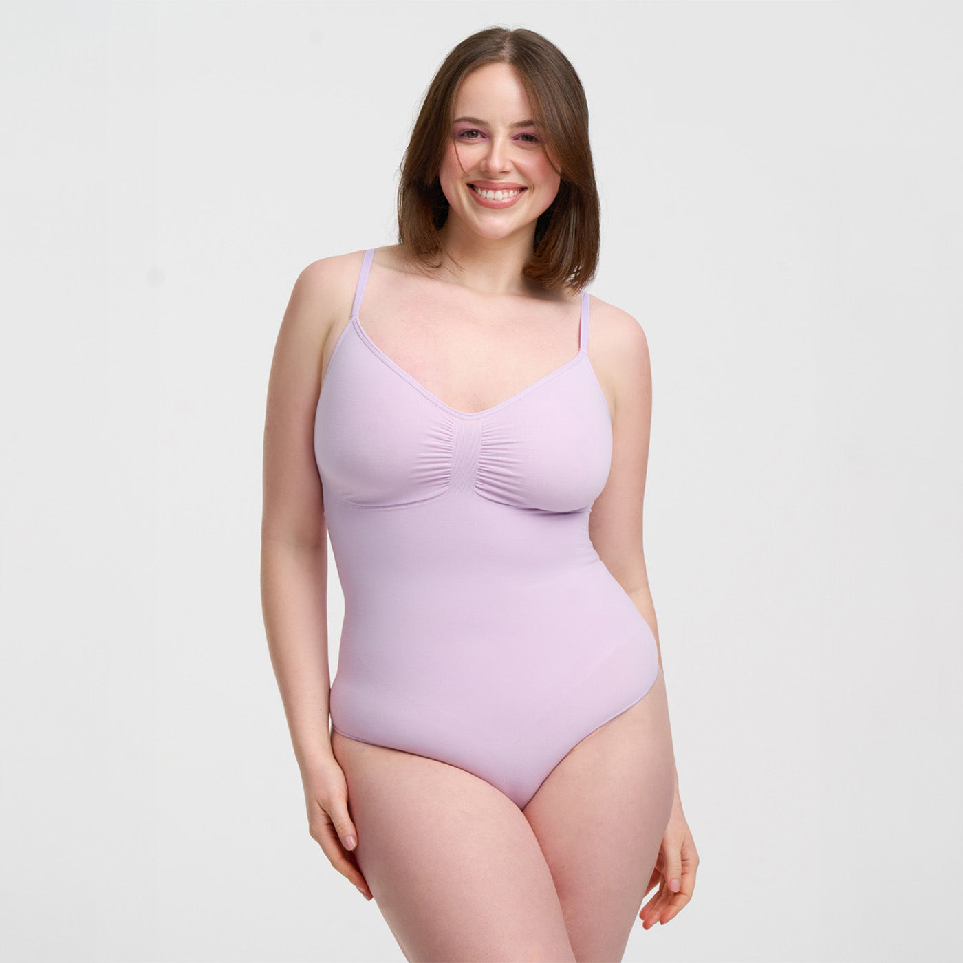Naadloze shapewear bodysuit met string