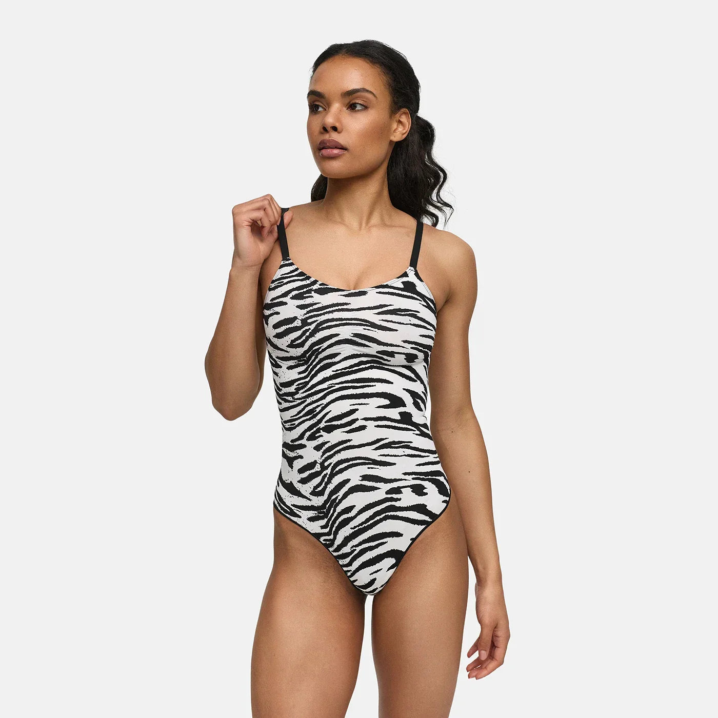Naadloze shapewear bodysuit met string