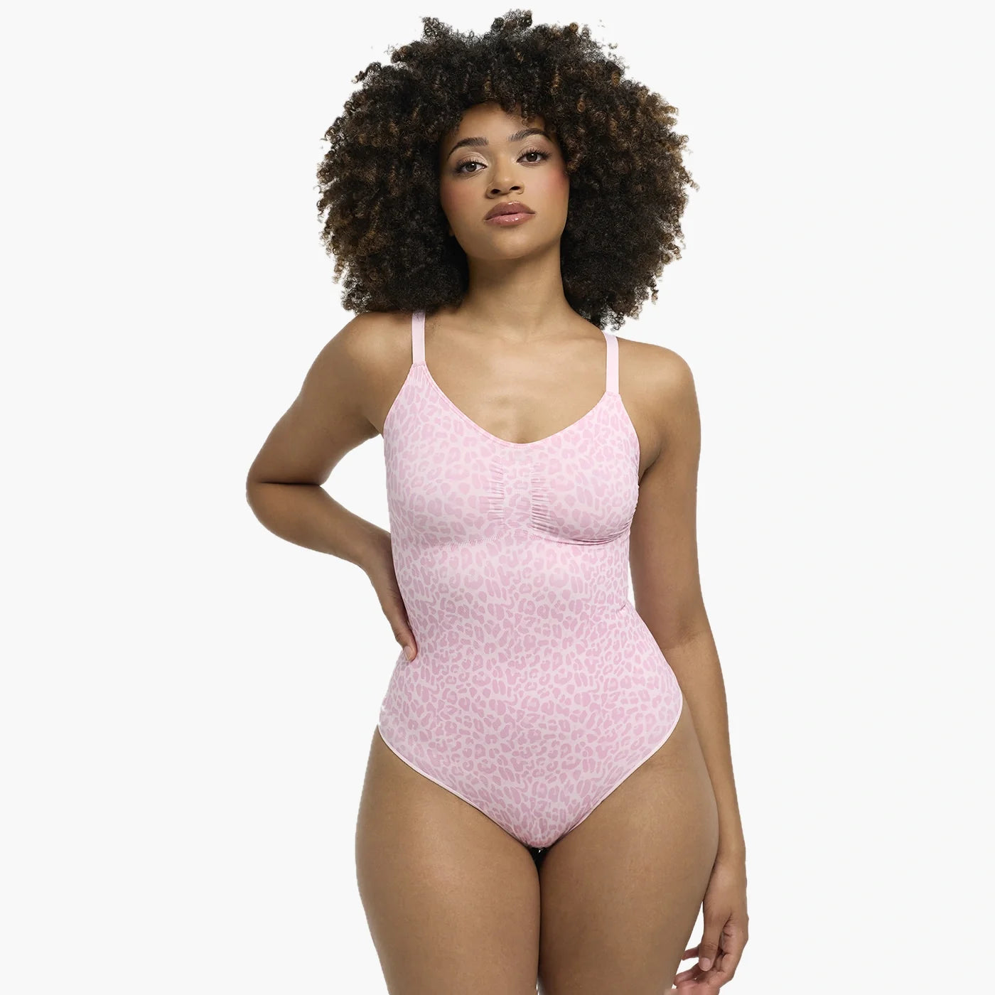 Naadloze shapewear bodysuit met string