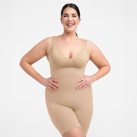 Shapewear bodysuit met open buste