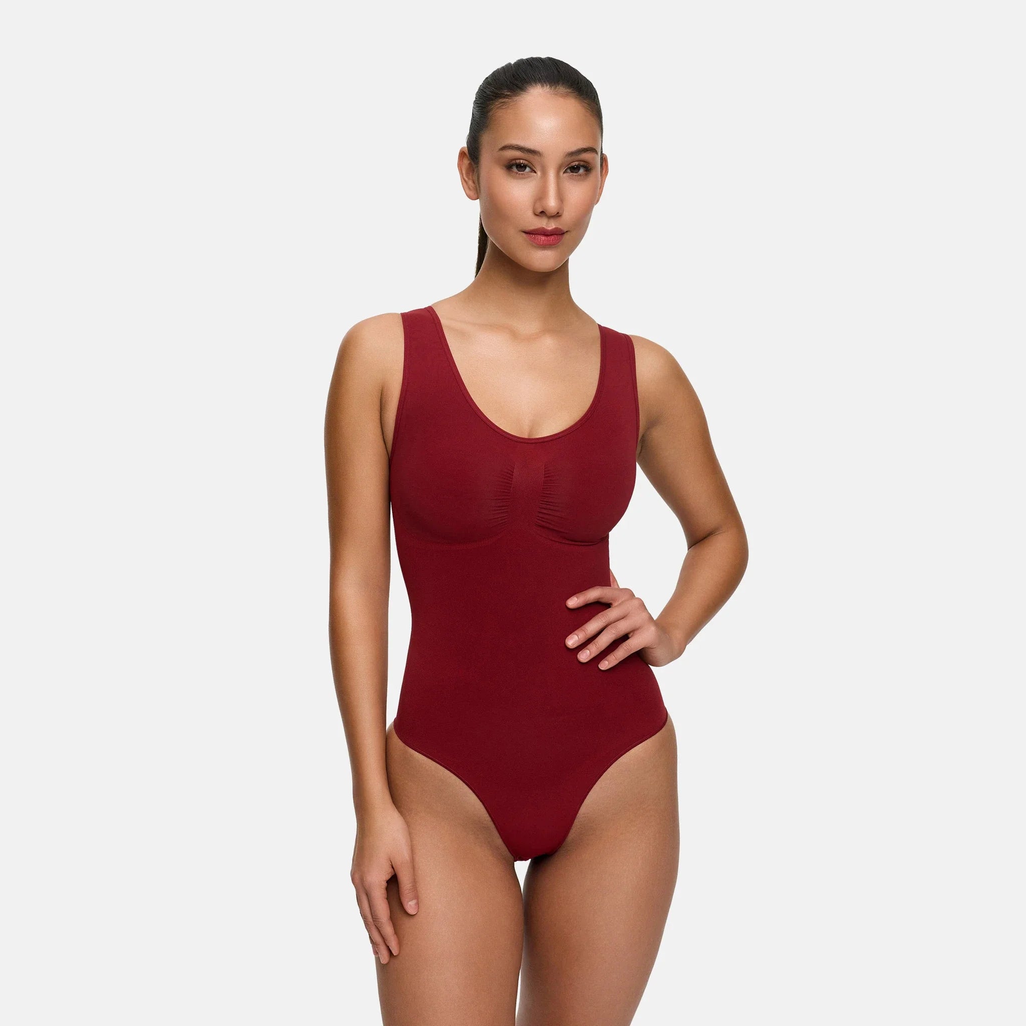 Tanktop shapewear bodysuit met slip