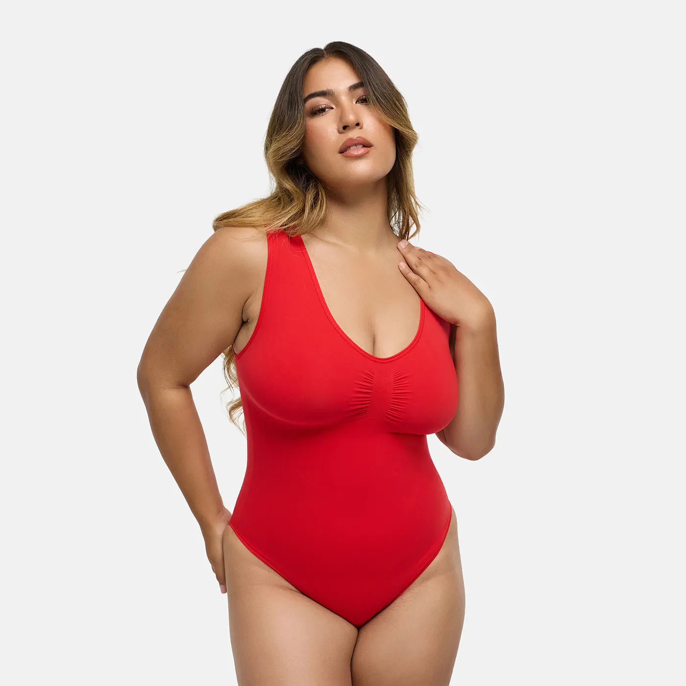 Tanktop shapewear bodysuit met slip