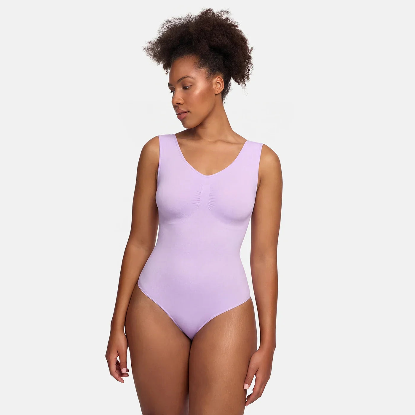 Tanktop shapewear bodysuit met string