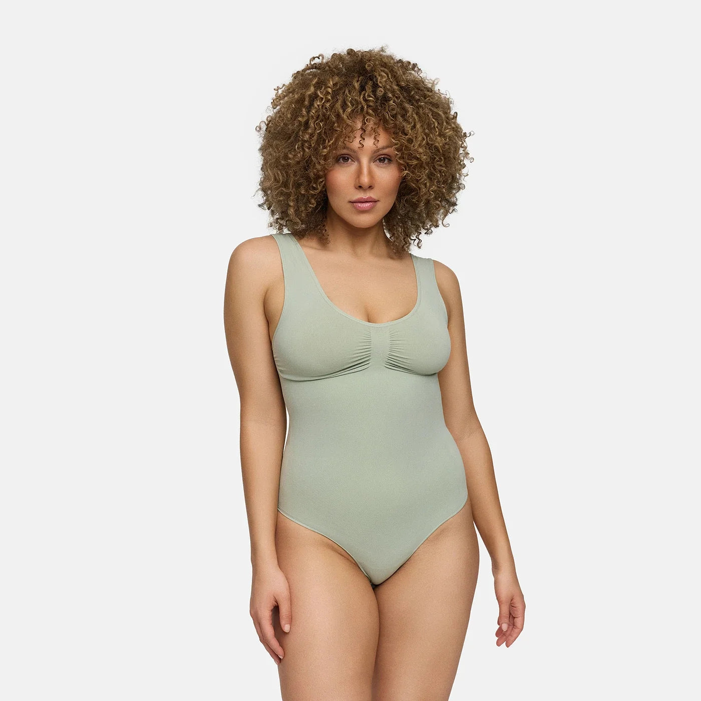 Tanktop shapewear bodysuit met slip