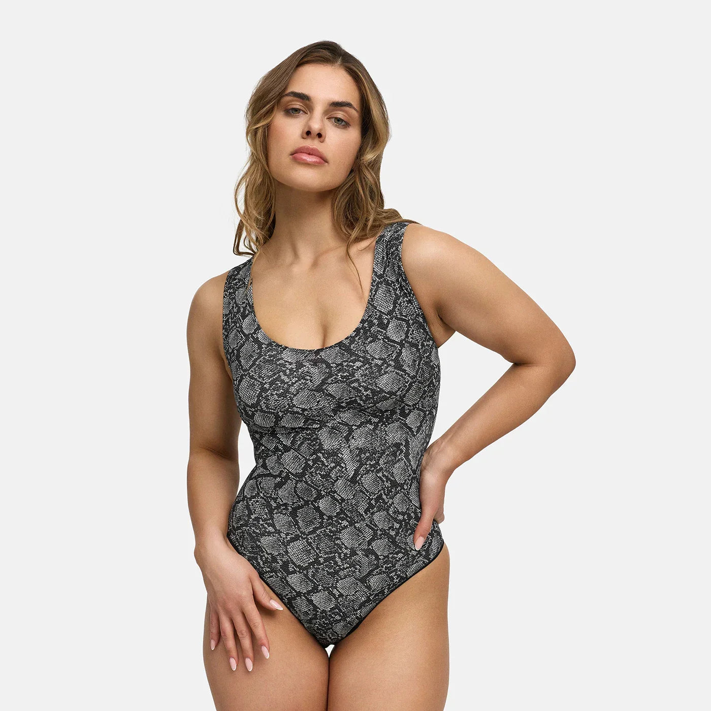 Tanktop shapewear bodysuit met slip