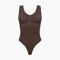 Tanktop shapewear bodysuit met string
