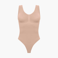 Tanktop shapewear bodysuit met string